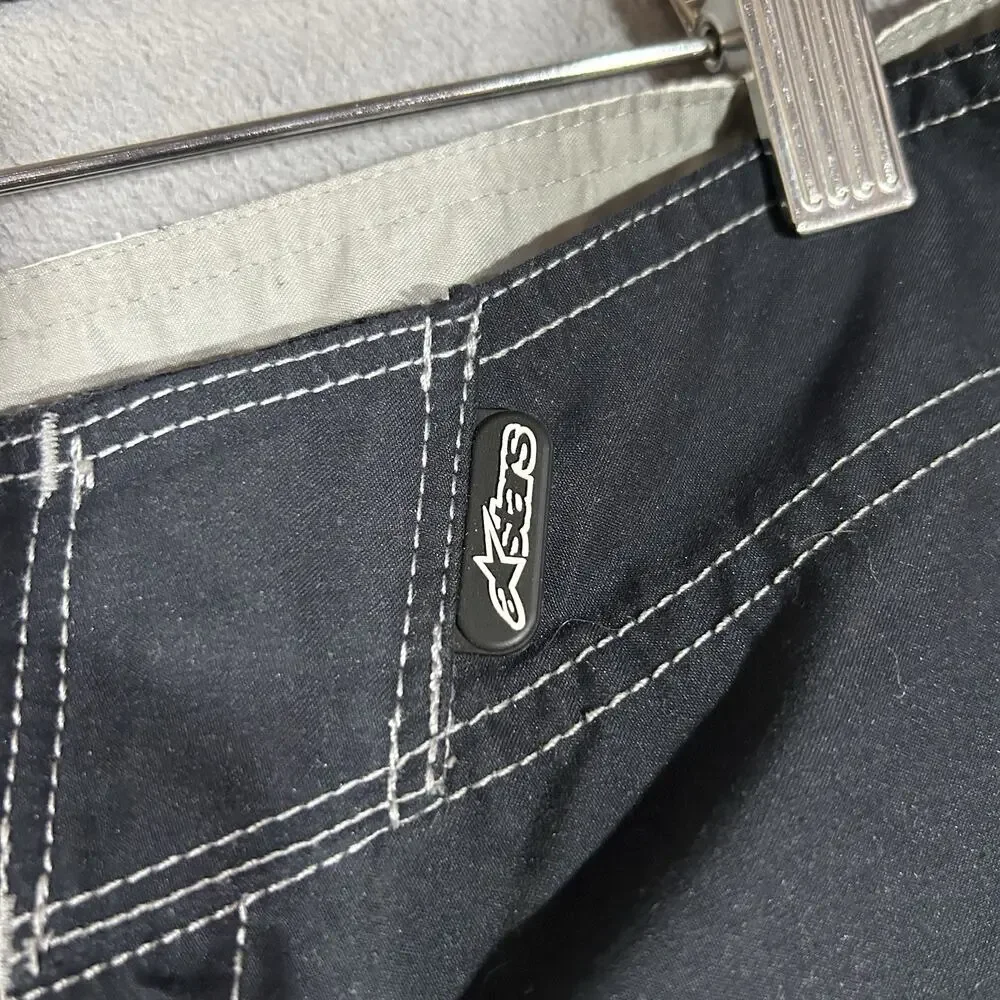 Y2K Alpinestars Astars Unlined Swim Bottom Board Shorts Men's Size 33 10 In